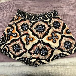 Ulla Johnson Orange and Blue Shorts